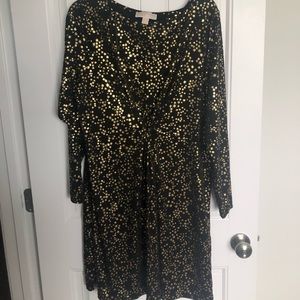 Micheal Kors Gold Star Dress
